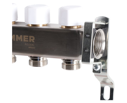 ROMMER RMS-1200-000004 ROMMER Коллектор из нержавеющей стали с расходомерами 4 вых.