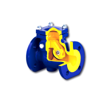Клапан обратный поворотный чугун 302A Ду 50 Ру16 фл Zetkama 302A-050-C-01