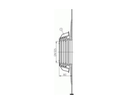 Эластичная мембрана Hutterer & Lechner для прохода, DN 125