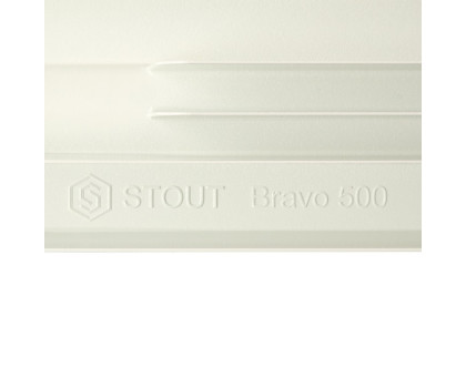 Алюминиевый секционный радиатор Stout Bravo 500 14 секций RAL9010 (SRA-0110-050014)